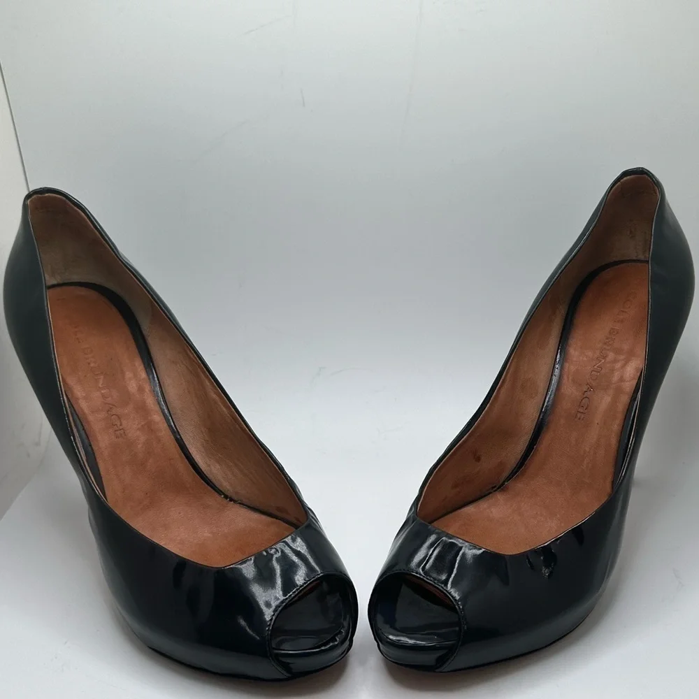 Nicole Brundage peep toe pump size 40EU - Picture 5 of 16